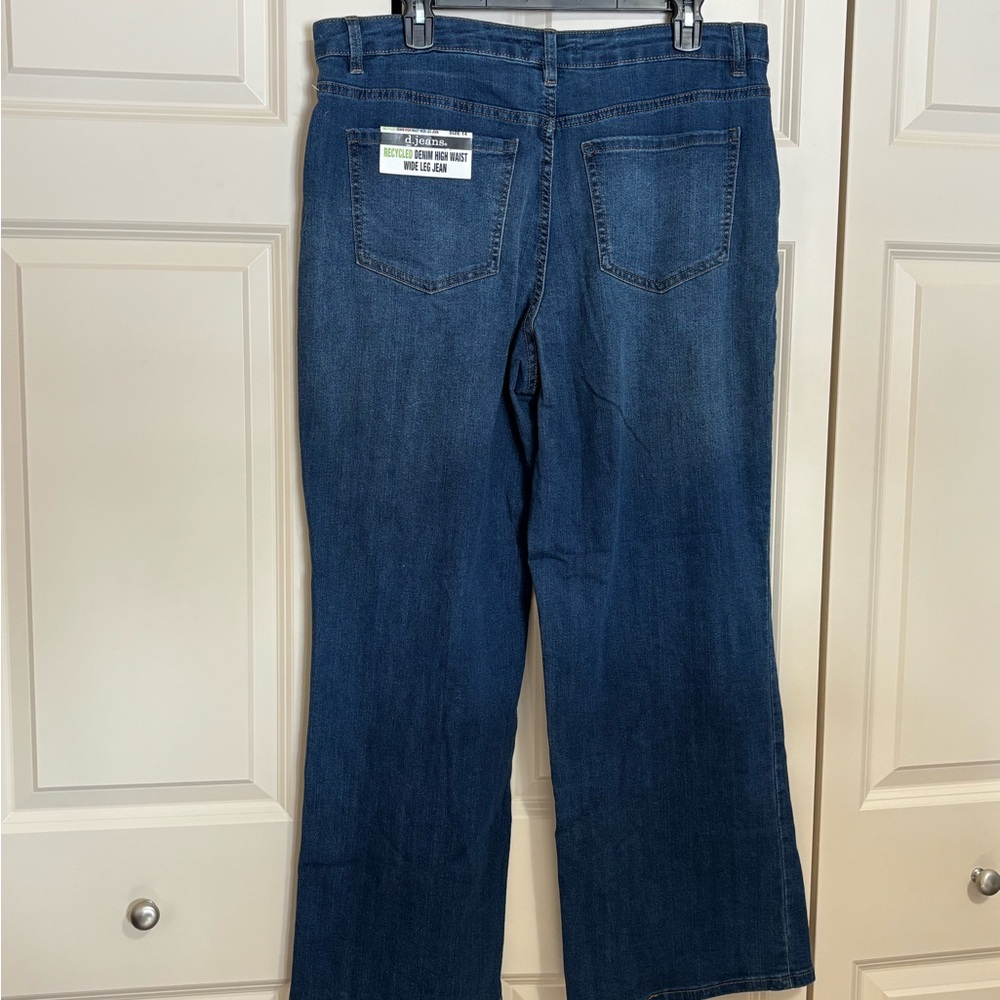 NWT d. Jeans Blue Wide-Leg Denim Jeans - Picture 2 of 10